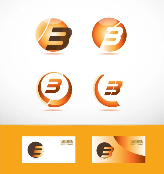 Lettre b logo icône ensemble — Image vectorielle