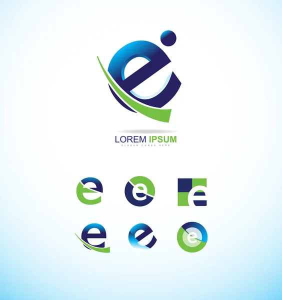 Логотип буквы E — стоковый вектор