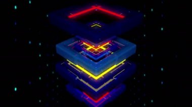 renkli parlak parlaklık akar