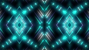 soyut mavi ve yeşil yıldız havai fişek