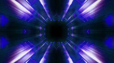 parlak pembe ve mor led ışınları