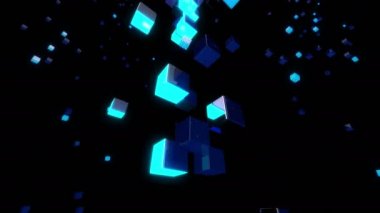 soyut mavi ve siyah uzay kızdırma