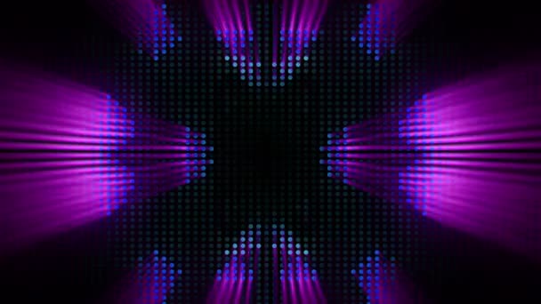 Rayons LED rose vif et violet — Video