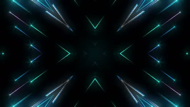 abstrait bleu et vert étoiles feux d'artifice 