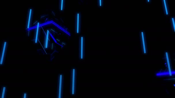 espace abstrait bleu et noir lueur 