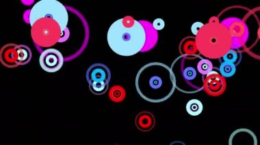 Mor daireli soyut arkaplan