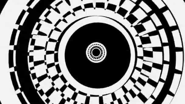 Abstrakt svart och vit bakgrund — Stockvideo