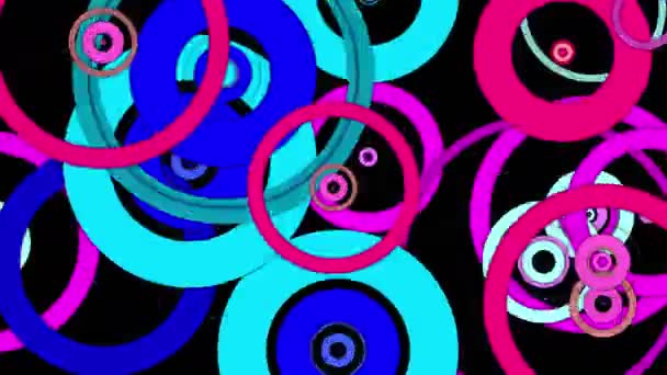 Abstract background with purple circles — Stock Video