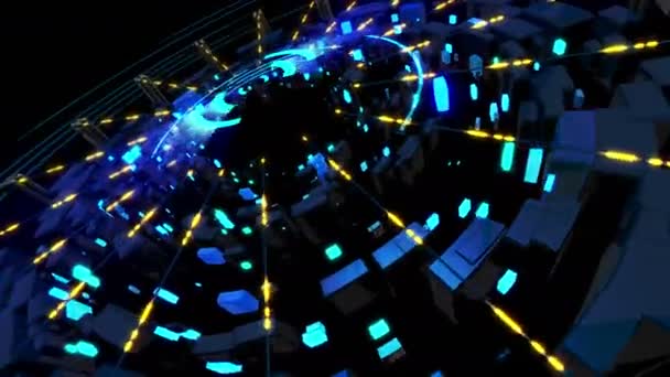 Absztrakt kozmikus Collider háttér — Stock videók