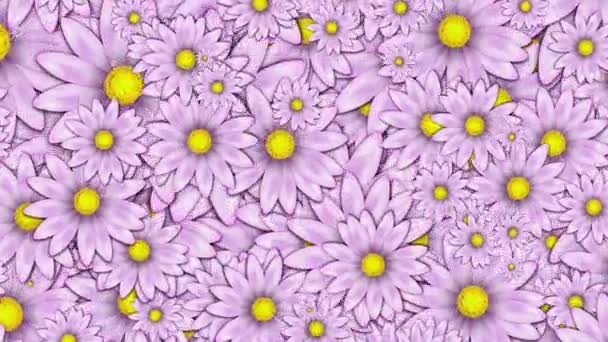 Fond abstrait des fleurs — Video