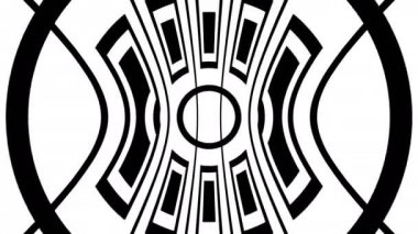 siyah-beyaz sürekli değişen döngü