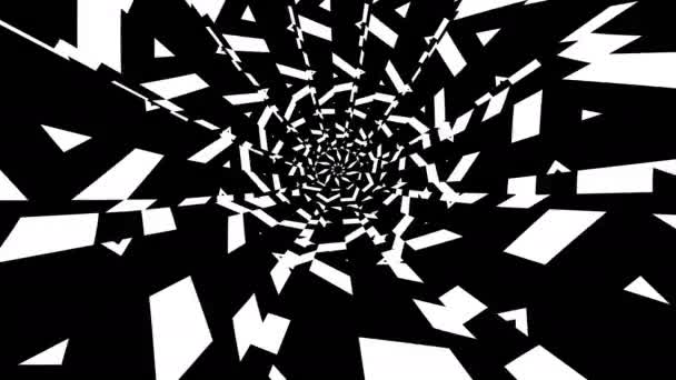 Boucle kaléidoscopique noire et blanche 