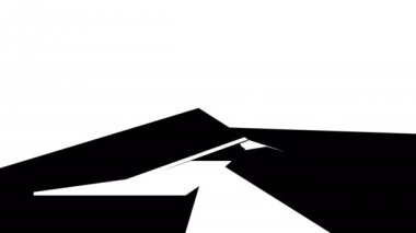 Geometrik şekiller hipnotik ritmik hareketi