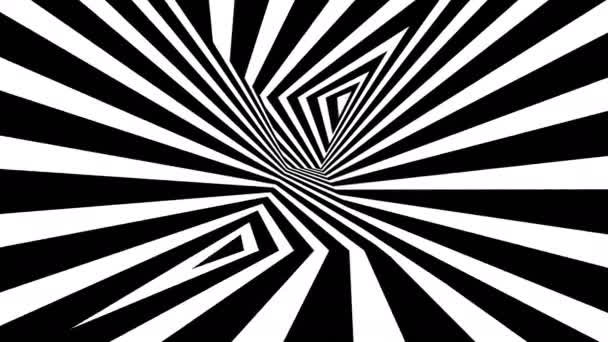 Mouvement rythmique hypnotique de formes géométriques 