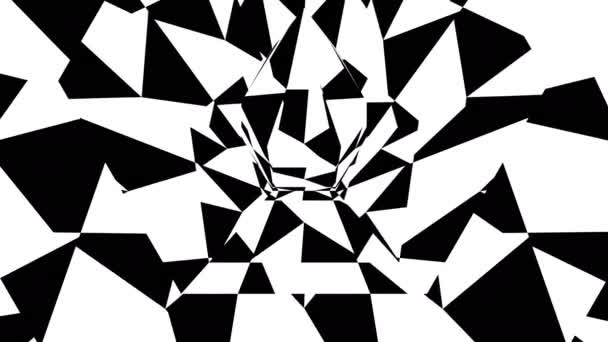 Hypnotische rhythmische Bewegung geometrischer Formen — Stockvideo