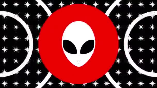 Astronave aliena avvertimento di attacco — Video Stock