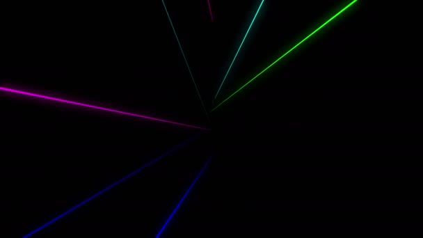 Colorful light streaks — Stock Video