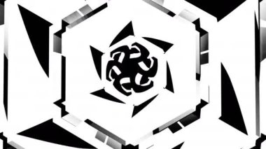 siyah-beyaz sürekli değişen döngü