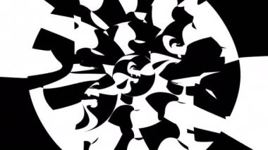 siyah-beyaz sürekli değişen döngü