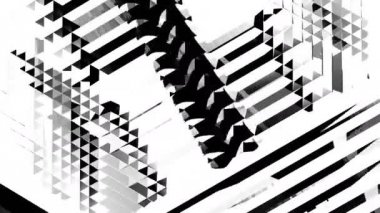 siyah-beyaz sürekli değişen döngü