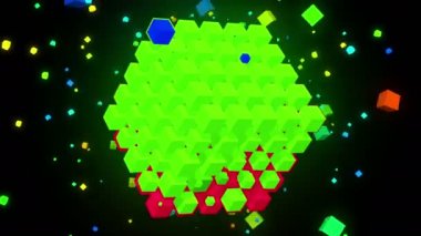 renkli tel kafes küp