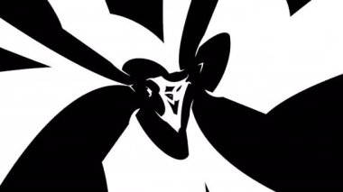 siyah-beyaz sürekli değişen döngü