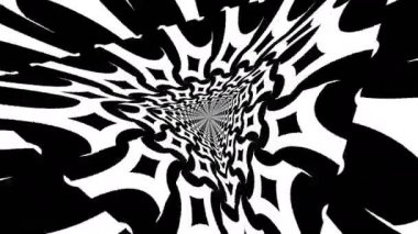 siyah-beyaz sürekli değişen döngü