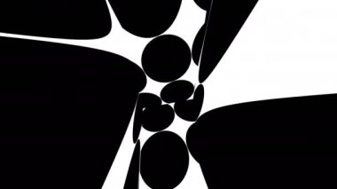 siyah-beyaz sürekli değişen döngü