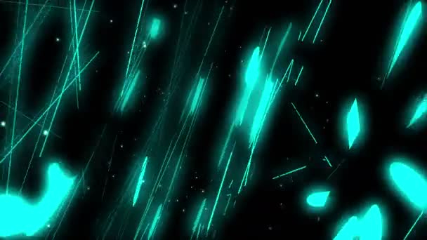 bandes au néon tournantes dans l'espace 