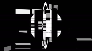 siyah-beyaz sürekli değişen döngü