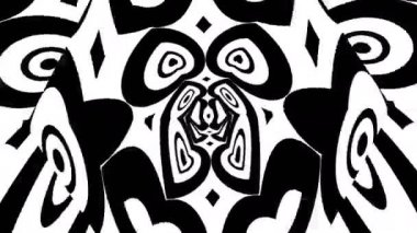 siyah-beyaz sürekli değişen döngü