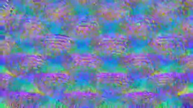 Renkli torus dijital görsel animasyon. Başlıklarda, sunumlarda veya VJ kullanımında kullanmak için ideal döngüsüz renksiz geometrik patlayıcı etkisi görüntüsü. 