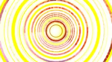 Güneş tüneli dijital görsel animasyonu. Başlıklarda, sunumlarda veya VJ kullanımında kullanmak için ideal döngüsüz renksiz geometrik patlayıcı etkisi görüntüsü. 