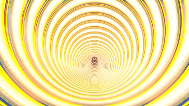 Сонячний Тунель Цифрова Візуальна Анімація Петлі Безшовні Абстрактні Геометричні Вибуховий — стокове відео
