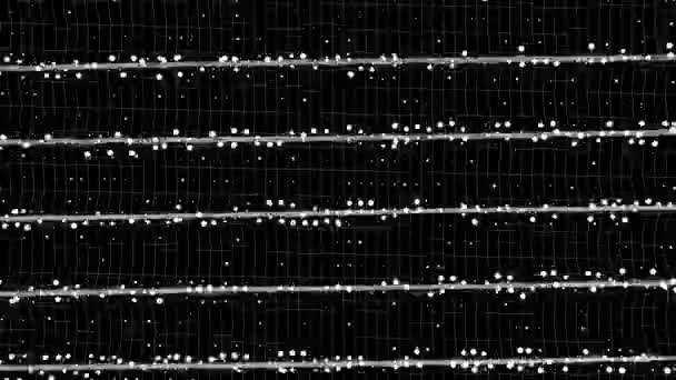 Хвильові Багатокутники Цифрова Візуальна Анімація Петлі Безшовні Абстрактні Геометричні Вибуховий — стокове відео