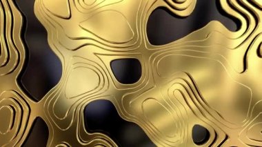 Metal dalga dijital görsel animasyon. Başlıklarda, sunumlarda veya VJ kullanımında kullanmak için ideal döngüsüz renksiz geometrik patlayıcı etkisi görüntüsü. 