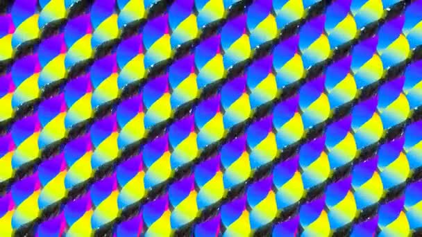 Draai Patroon Digitale Visuele Animatie Naadloze Abstracte Gekleurde Geometrische Explosieve — Stockvideo