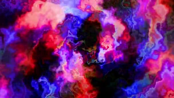 Vibrance Digital Visual Animation Looped Seamless Abstract Colored Geometric Explosive — Stock Video