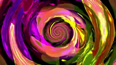 Sıvı büküm dijital görsel animasyon. Başlıklarda, sunumlarda veya VJ kullanımında kullanmak için ideal döngüsüz renksiz geometrik patlayıcı etkisi görüntüsü. 