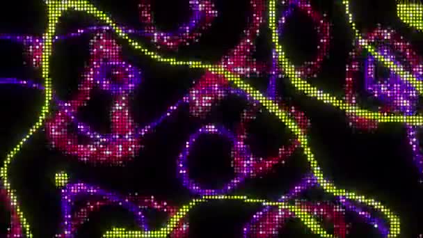 Піксельний Шум Цифрової Візуальної Анімації Петлі Безшовні Абстрактні Геометричні Вибуховий — стокове відео