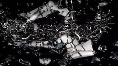 Üretken nabız dijital görsel animasyon. Başlıklarda, sunumlarda veya VJ kullanımında kullanmak için ideal döngüsüz renksiz geometrik patlayıcı etkisi görüntüsü. 