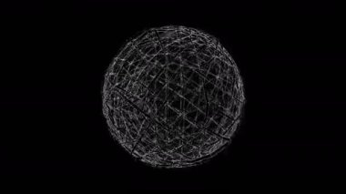 Beyaz dalgalar dijital görsel animasyon. Başlıklarda, sunumlarda veya VJ kullanımında kullanmak için ideal döngüsüz renksiz geometrik patlayıcı etkisi görüntüsü. 