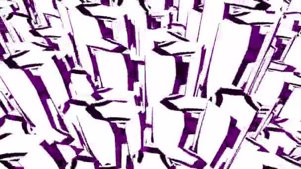 Zářivé Pozadí Digitální Vizuální Animace Smyčkové Bezešvé Abstraktní Barevné Záběry — Stock video