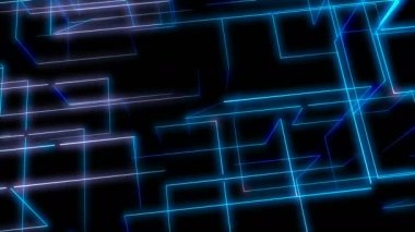 İzleme hattı dijital görsel animasyon. Başlıklarda, sunumlarda veya VJ kullanımında kullanmak için ideal döngüsüz renksiz geometrik patlayıcı etkisi görüntüsü. 