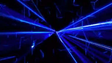 İzleme hattı dijital görsel animasyon. Başlıklarda, sunumlarda veya VJ kullanımında kullanmak için ideal döngüsüz renksiz geometrik patlayıcı etkisi görüntüsü. 