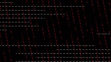Çapraz çizgiler dijital görsel animasyon. Başlıklarda, sunumlarda veya VJ kullanımında kullanmak için ideal döngüsüz renksiz geometrik patlayıcı etkisi görüntüsü. 