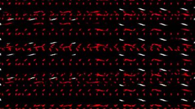 Çapraz çizgiler dijital görsel animasyon. Başlıklarda, sunumlarda veya VJ kullanımında kullanmak için ideal döngüsüz renksiz geometrik patlayıcı etkisi görüntüsü. 