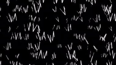 Hareket ızgarası dijital görsel animasyon. Başlıklarda, sunumlarda veya VJ kullanımında kullanmak için ideal döngüsüz renksiz geometrik patlayıcı etkisi görüntüsü. 