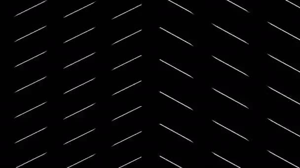 Поперечні Лінії Цифрова Візуальна Анімація Петлі Безшовні Абстрактні Геометричні Вибуховий — стокове відео