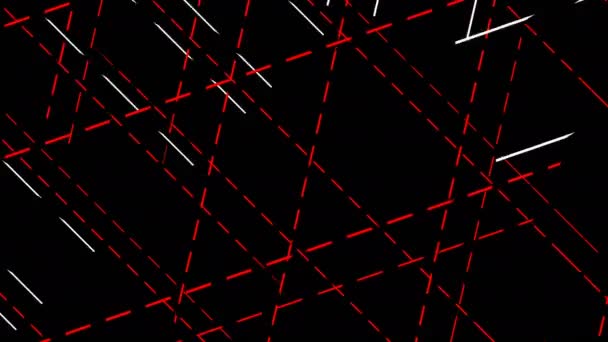 Křížová Digitální Vizuální Animace Smyčkové Bezešvé Abstraktní Barevné Záběry Geometrického — Stock video